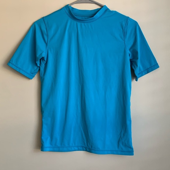 Wonder Nation turquoise blue rash guard size large (10/12) EUC - Picture 1 of 3